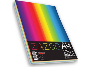 Χαρτί εκτύπωσης Zazoo Α4 80gr 250 φύλλα (πακέτο 10 χρωμάτων) (236942)