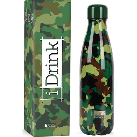 Μπουκάλι θερμός i drink ID0026 therm bottle 500ml mimetic - Ανακαλύψτε Μεταλλικά Παγουρίνο που μπορείτε να βασιστείτε και να εμπιστευτείτε για τα παιδιά σας από το Oikonomou-shop.