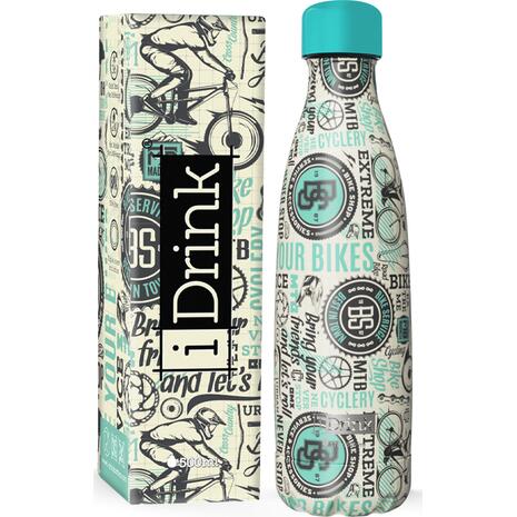 Μπουκάλι θερμός i drink id0420 therm bottle 500ml Bike - Ανακαλύψτε Μεταλλικά Παγουρίνο που μπορείτε να βασιστείτε και να εμπιστευτείτε για τα παιδιά σας από το Oikonomou-shop.