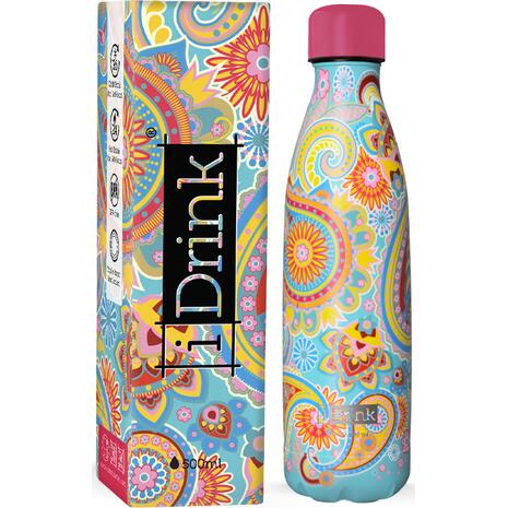 Μπουκάλι θερμός i drink ID0429 therm bottle 500ml Paisley - Ανακαλύψτε Μεταλλικά Παγουρίνο που μπορείτε να βασιστείτε και να εμπιστευτείτε για τα παιδιά σας από το Oikonomou-shop.