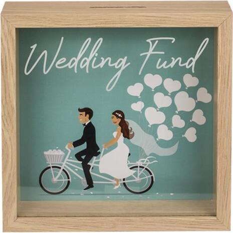 Κουμπαράς - κορνίζα ξύλινος Wedding Fund Υ20x20x5εκ. - Ανακάλυψε Κουμπαράδες για να κάνεις την αποταμίευσή σου με στυλ από το Oikonomou-shop.gr.