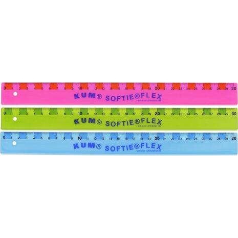 Χάρακας KUM Softie & Flex 30cm σε διάφορα χρώματα (2250219)