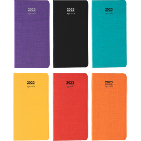 Ημερολόγιο εβδομαδιαίο "Tempo" 7x10.5cm 2023 σε διάφορα χρώματα
