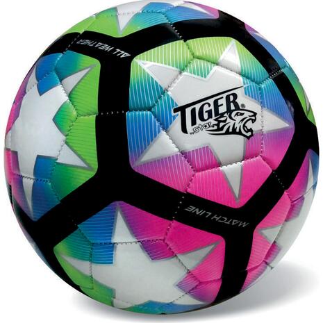 Μπάλα ποδοσφαίρου συνθετική δερμάτινη Startoys Tiger Pro πολύχρωμη (35/801)