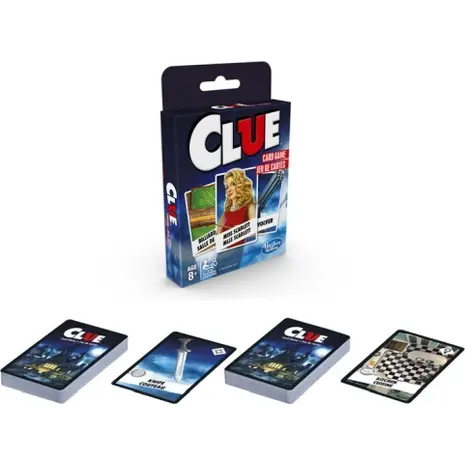 Επιτραπέζιο Clue Card Game, παιχνίδι με κάρτες (E7589), για 3-4 Παίκτες 8+ Ετών.