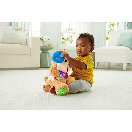 Εκπαιδευτικό σκυλάκι Fisher Price smart stages από Ύφασμα με Μουσική και Ήχους μπλε για 6+ Μηνών (FPN78)