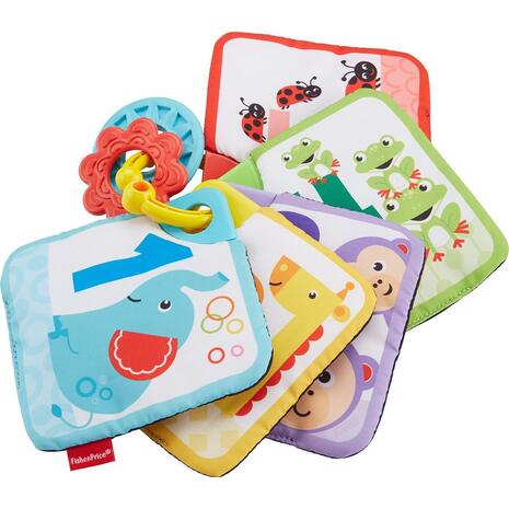 Μαλακές κάρτες - κουδουνίστρες Fisher Price Soft Turn and Learn Cards από Ύφασμα για Νεογέννητα (GFX90)