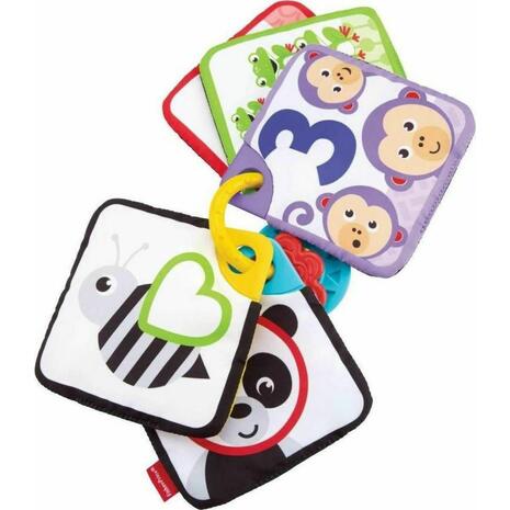 Μαλακές κάρτες - κουδουνίστρες Fisher Price Soft Turn and Learn Cards από Ύφασμα για Νεογέννητα (GFX90)