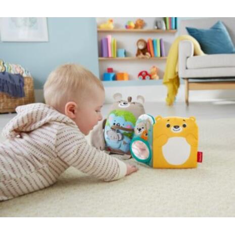 Βιβλίο Δραστηριοτήτων Sit & Snuggle Fisher Price από Ύφασμα με Ήχους για 3+ Μηνών (GJD37)