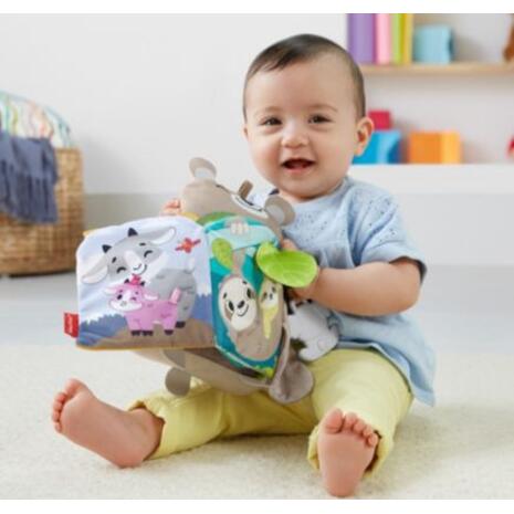 Βιβλίο Δραστηριοτήτων Sit & Snuggle Fisher Price από Ύφασμα με Ήχους για 3+ Μηνών (GJD37)