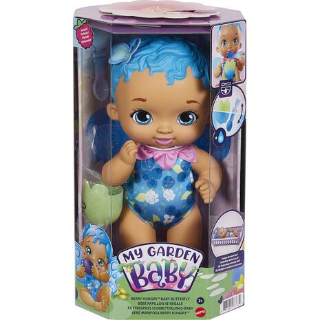 Κούκλα My Garden Baby μωράκι ώρα για φαγητό με μπλε μαλλιά (GYP01)