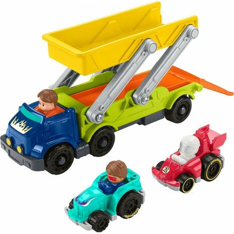 Σετ Φορτηγό Fisher Price  Little People Ramp N Go Carrier wheelies νταλίκα (HBX23)