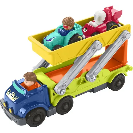 Σετ Φορτηγό Fisher Price  Little People Ramp N Go Carrier wheelies νταλίκα (HBX23)