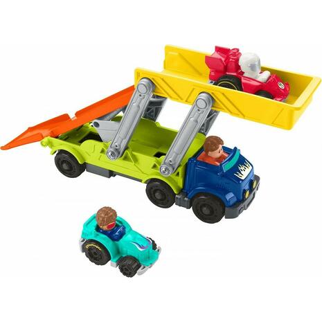 Σετ Φορτηγό Fisher Price  Little People Ramp N Go Carrier wheelies νταλίκα (HBX23)