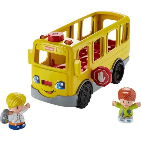 Όχημα Σχολικό με Μουσική Fisher Price Little People (Μιλάει Ελληνικά)  (HDJ25)