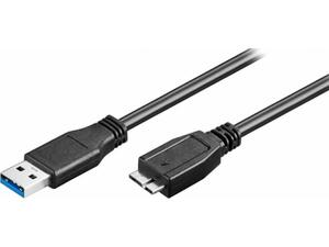 Καλώδιο Powertech USB σε USB Micro-B 0.5m μαύρο CAB-U142