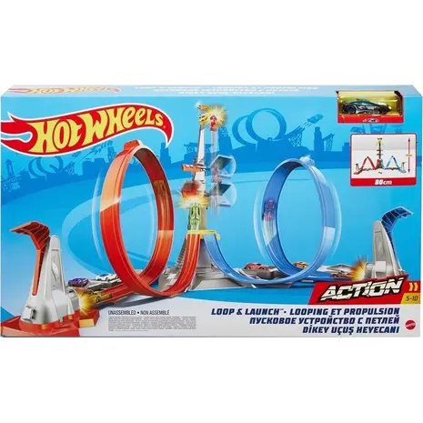 Πίστα Hot Wheels Διπλή Εκτόξευση Και Λούπ (GRW39)