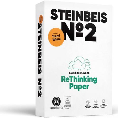 Χαρτί εκτύπωσης Steinbeis No2 από Ανακυκλωμένο χαρτί Α4 80gr 500 φύλλα  -Ανακάλυψε Χαρτιά Εκτυπώσεων σε όλες τις διαστάσεις για inkjet και laserjet εκτυπωτές και πολυμηχανήματα από το Oikonomou-shop.gr.