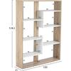 Βιβλιοθήκη Marceline 100x21x124,5cm  Sonoma Λευκό HM8772.01 - Ανακάλυψε ποιοτικά και μοντέρνα Έπιπλα και Βιβλιοθήκες- Ντουλάπες για όλους τους χώρους από το oikonomou-shop.