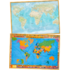 Χάρτης κόσμου πολιτικός - γεωφυσικός αναρτήσεως 70x100cm