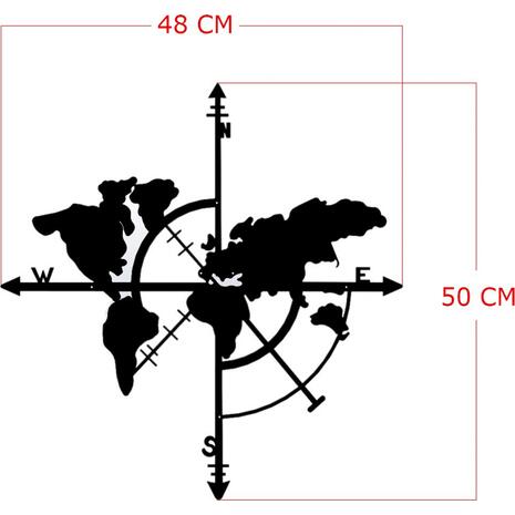 Διακοσμητικό τοίχου μεταλλικό 100% Παγκόσμιος Χάρτης μαύρο 48x50cm HM7214 - Ανακάλυψε μοντέρνα Διακοσμητικά Σπιτιού, Κάδρα-Πίνακες και Έπιπλα για κάθε γούστο για να διακοσμήσεις το σπίτι ή το γραφείο σου όπως το ονειρεύεσαι από το Oikonomou-shop.gr
