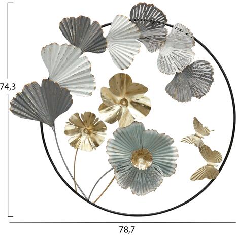 Διακοσμητικό τοίχου μεταλλικό 78.7x74.3x5.1cm HM7552 - Ανακάλυψε μοντέρνα Διακοσμητικά Σπιτιού, Κάδρα-Πίνακες και Έπιπλα για κάθε γούστο για να διακοσμήσεις το σπίτι ή το γραφείο σου όπως το ονειρεύεσαι από το Oikonomou-shop.gr
