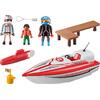 Playmobil Sports And Action Αγωνιστικό Ταχύπλοο Σκάφος Με Μοτέρ (70744)