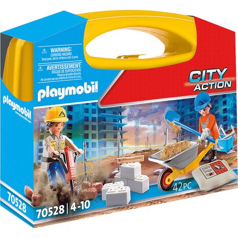 Playmobil City Action Maxi Βαλιτσάκι Τεχνικά Έργα (70528)