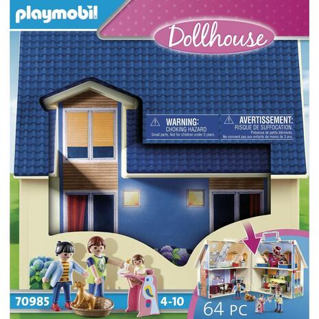 Playmobil Dollhouse Μοντέρνο Κουκλόσπιτο-Βαλιτσάκι (70985)