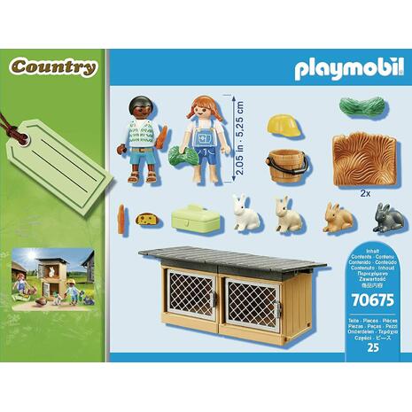 Playmobil Country Gift Set Ταΐζοντας Τα Κουνελάκια (70675)