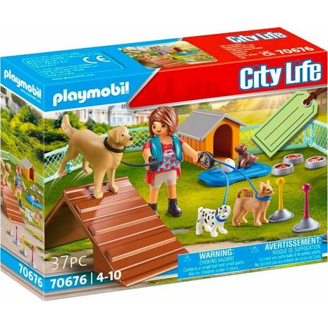 Playmobil City Life Gift Set Εκπαιδεύτρια Σκύλων (70676)