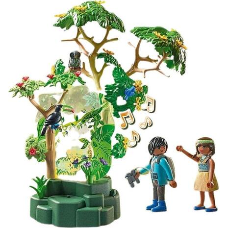 Playmobil Wiltopia Φωτιζόμενο Τροπικό Δέντρο και Εξερευνητές (71009)