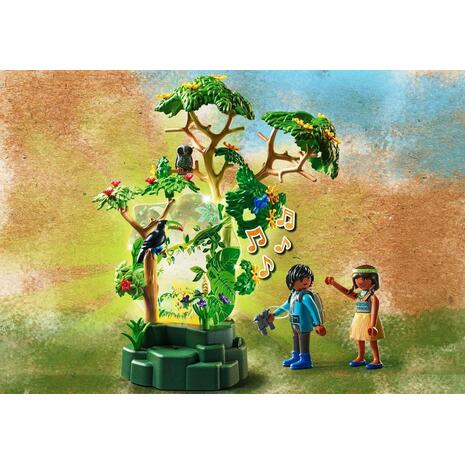 Playmobil Wiltopia Φωτιζόμενο Τροπικό Δέντρο και Εξερευνητές (71009)