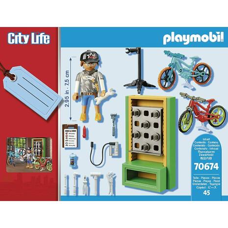 Playmobil City Life Gift Set Συνεργείο Ποδηλάτων (70674)