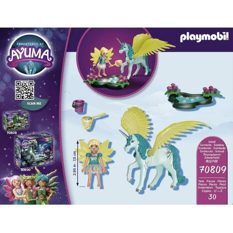 Playmobil Ayuma Crystal Fairy Με Μονόκερο (70809)