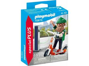 Playmobil City Life Special Plus Χίπστερ Με Ηλεκτρικό Σκούτερ (70873)