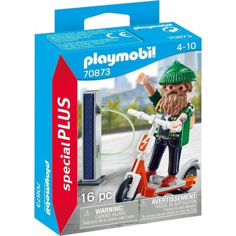 Playmobil City Life Special Plus Χίπστερ Με Ηλεκτρικό Σκούτερ (70873)