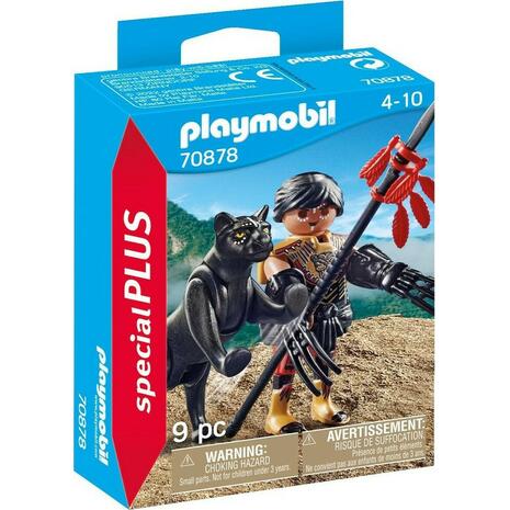 Playmobil City Life Special Plus Πολεμιστής Με Μαύρο Πάνθηρα (70878)
