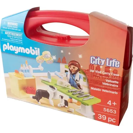 Playmobil Βαλιτσάκι Επίσκεψη Στον Κτηνίατρο (5653)