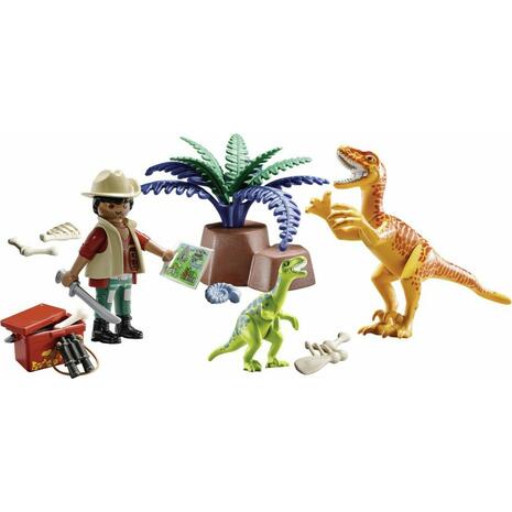 Playmobil Maxi Βαλιτσάκι Εξερευνητής Και Δεινόσαυροι (70108)