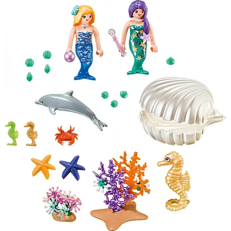 Playmobil Family Fun Maxi Βαλιτσάκι Γοργόνες Με Κοχύλι (9324)