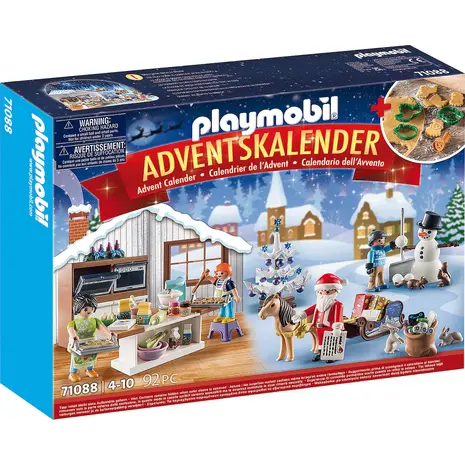 Playmobil City Life Χριστουγεννιάτικο Ημερολόγιο - Χριστουγεννιάτικος φούρνος (71088)