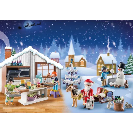 Playmobil City Life Χριστουγεννιάτικο Ημερολόγιο - Χριστουγεννιάτικος φούρνος (71088)
