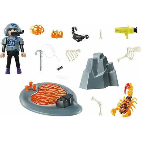 Playmobil Dino Rise Starter Pack Πολεμώντας τον Σκορπιό της Φωτιάς (70909)