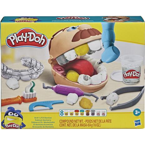 Play Doh Πλαστελίνη - Παιχνίδι Gold Drill 'n Fill Dentist (F1259)