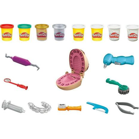 Play Doh Πλαστελίνη - Παιχνίδι Gold Drill 'n Fill Dentist (F1259)