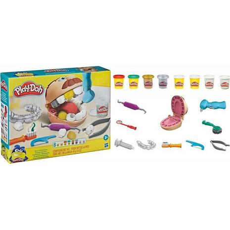 Play Doh Πλαστελίνη - Παιχνίδι Gold Drill 'n Fill Dentist (F1259)