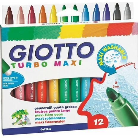 Μαρκαδόροι ζωγραφικής GIOTTO  turbo maxi (12 τεμάχια)