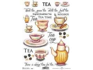 Ριζόχαρτο  για Decoupage Next "tea red" 21x29εκ. (ITD-R412) (1 τεμάχιο) - Ανακάλυψε όλα τα είδη που χρειάζεσαι για την αγαπημένη σου τεχνική Decoupage από το Oikonomou-shop.gr.