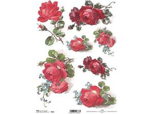 Ριζόχαρτο για Decoupage Next  "red roses" 21x29εκ. (ITD-R646) (1 τεμάχιο) - Ανακάλυψε όλα τα είδη που χρειάζεσαι για την αγαπημένη σου τεχνική Decoupage από το Oikonomou-shop.gr.